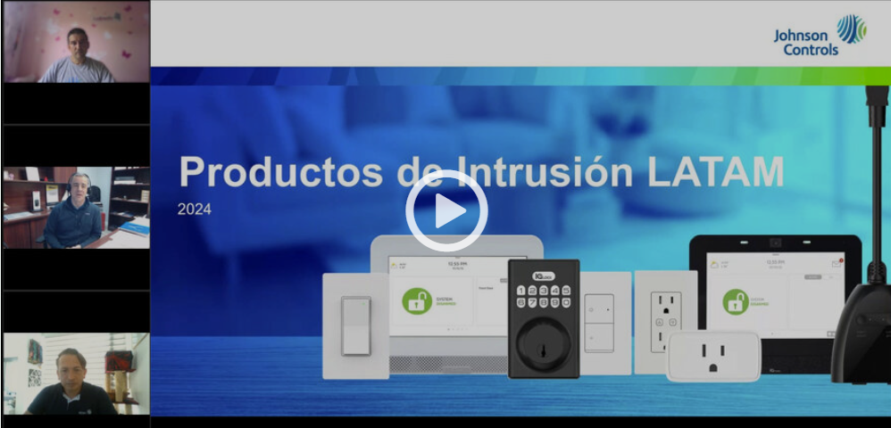 Latam Webinar: Presentación Comercial - Portafolio de Intrusión de Johnson Controls