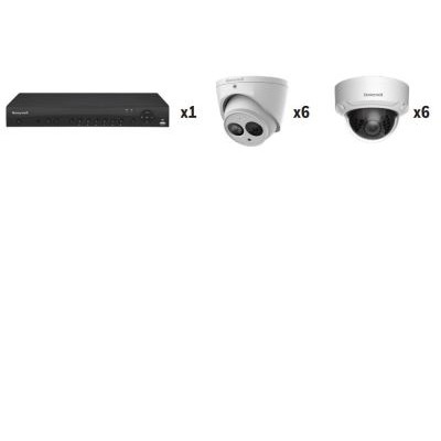 Silmar Electronics - Kit de sistema de cámaras de seguridad 6 cámaras de torreta / 6 cámaras de domo DVR IP con duro de TB - HQA16664T64D | Electronics -