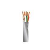 18/6 Stranded Riser Unshielded Security Alarm Cable - 1000', Grey