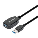 Cable de Extensión Activo USB 3.0 Tipo A - USB-A Macho a USB-A Hembra, 5 m