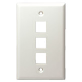 Keystone Wall Plate 3 Port - White