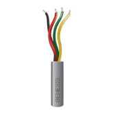 22/4 Solid Riser Security / Control Alarm Cable - 500', Gray
