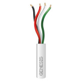 22/4 Stranded Bare Riser Cable - White, 500', Pull Box