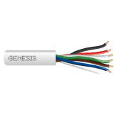 Cable 22/6 Multiconductor Trenzado sin Blindaje, Tipo Riser - 500 pies, Blanco