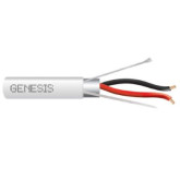 22/2 Multiconductor Stranded Shielded CMR/FT4 Cable - 1000', White