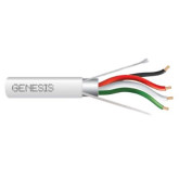 22/4 Multiconductor Stranded Shielded CMR/FT4 Cable - 1000', White