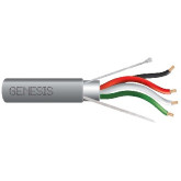 22/4 Multiconductor Shielded Cable, Riser - 500', Gray