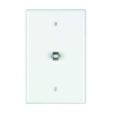 Coax Wall Plate - White