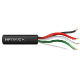 22/4 Multiconductor Unshielded Cable Plenum - 1000', Black