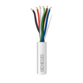 Cable 22/6 Trenzado Tipo Plenum  - Caja de Tracción de 500', Blanco