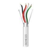 18/4 Stranded Shielded Plenum Security / Control Cable - 500', White