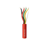 18 AWG 4C Solid Riser Cable  - Red 1000' Pull Box