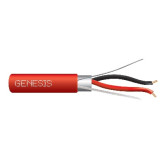 18/2 Solid Copper Shielded Riser Cable  1000', Red