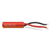 18/2 Solid N/S CMP/CL3P/FPLP PVC-LS Cable - 1000', Red Yellow Stripe
