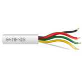 18/4 Solid Plenum Unshielded Cable - 1000', White
