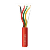 18/4 Solid Plenum Cable - 1000', Red