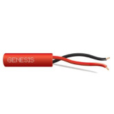 16/2 Solid Unshielded FPLP Fire Alarm Cable - 1000', Red