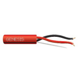 14/2 Solid Unshielded cable, CL3P/FPLP, PVC LS, red with black stripe, 1000 ft.