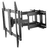 Soporte de Pared con Movimiento Articulado para Pantallas Curvas o Planas de 60" a 100", Peso Máximo de 80 Kg