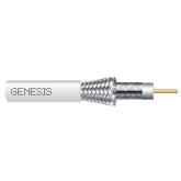 RG11/U 60% AL Broadband CATV Coaxial Cable - Dual Shield, 1000', White