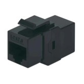 Acoplador en Línea Cat6, Tipo Trapezoidal - Negro