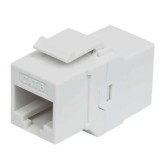 Cat6 Inline Coupler, Keystone Type -White