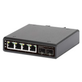 Industrial 4-Port Gigabit Ethernet PoE++ Switch with 2 SFP Ports