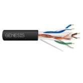 Cable de Categoría 6 24/4, Clasificación Entierro Directo - 1000', Negro