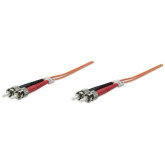 Fiber Optic Patch Cable, Duplex, Multimode ST/ST - 7ft