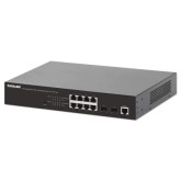 Switch PoE+ Gigabit Ethernet de 8 Puertos con 2 Puertos SFP