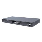 16-Port Gigabit Ethernet PoE+ Web-Managed Switch with 2 SFP Ports