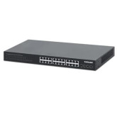 24-Port Gigabit Ethernet PoE+ Switch with Four 10G SFP+ Uplinks