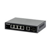 Conmutador PoE+ Gigabit Ethernet de 5 puertos con puerto SFP