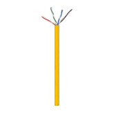 24/4 Category 5E 350MHz UTP Riser(CMR) Cable - Yellow, 1000'