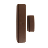 Slim Line Door & Window Sensor - Two Way Wireless - Brown