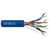 Cat 6 Unshielded Solid CMR Networking Cable, Riser -  1000', Blue