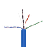 Category 6E 600 MHz UTP Plenum (CMP) Cable Blue, 1000 Ft