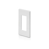 1-Gang Decora Plus Screwless Wallplate Polycarbonate, White