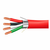14/4 Shielded Solid FPLR Fire Alarm Cable - 1000' Reel, Red