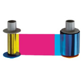 YMCK* Full-Color Ribbon with Resin Black, 500 Images