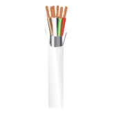 18/8 Stranded Plenum Shielded Security  Alarm Cable - 1000' Reel, White