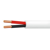 16/2 Solid Unshielded FPLP Fire Alarm Cable - 500', White