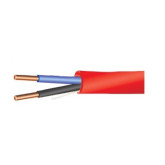 16/2 Solid Shielded FPLP Fire Alarm Cable - 1000', Red