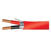 16/2 Shielded Solid  FPLP Fire Alarm Cable - 500' RIBS, Red