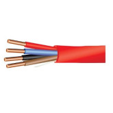 16/4 Plenum FPLP Unshielded Fire Cable - 1000', Red