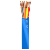 18/2 Unshielded Solid FPLP Plenum Rated Fire Alarm Cable - 1000', Reel, Blue