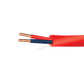 18/2 FPLP Plenum Rated Shielded Fire Alarm Cable - 500', Red