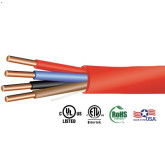 18/4 FPLP Plenum Rated Fire Alarm Cable - 1000', Red