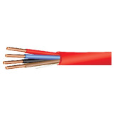 ADC 981804 18/4 Solid, Unshielded, FPLP Plenum Fire Alarm Cable - 1000', Red