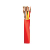 18/6 Solid Unshielded FPLP Fire Alarm Cable Plenum Rated - 1000', Red